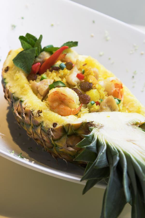 Pineapple Fried Rice stock photo. Image of fine, chillies 713978