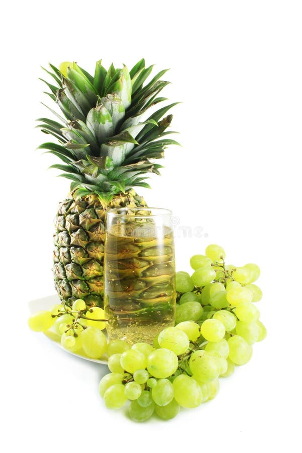Pineapple, Grapes and Juice Stock Photo Image of fresh, food 26267408