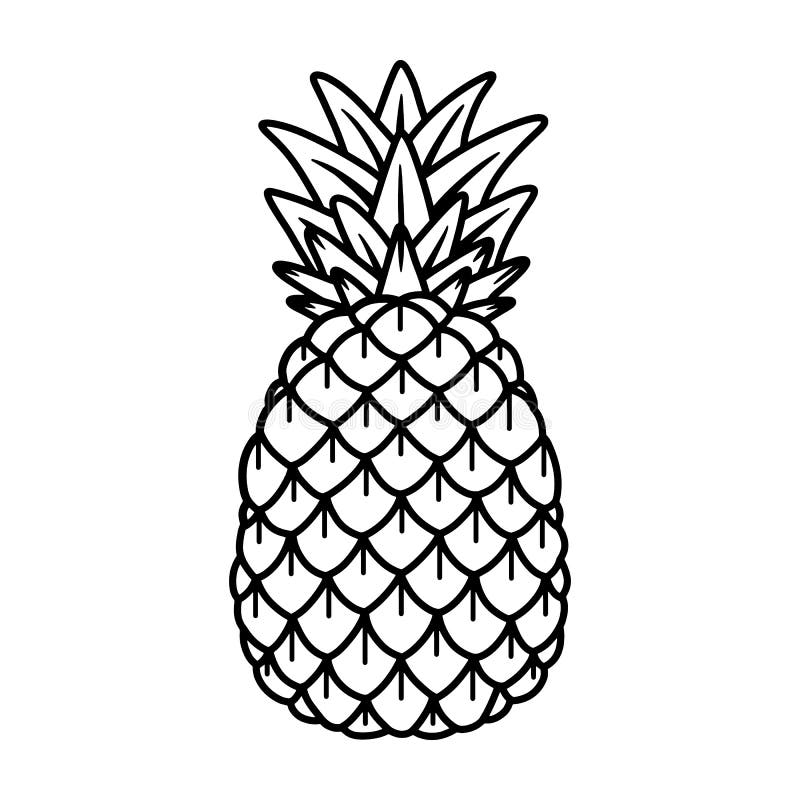 Pineapple Hand Drawing Old School Tattoo. Stock Vector - Illustration of shirt, natural: 158068132 Pineapple Hand Drawing Old School Tattoo. Stock Vector - Illustration of shirt, natural: 158068132