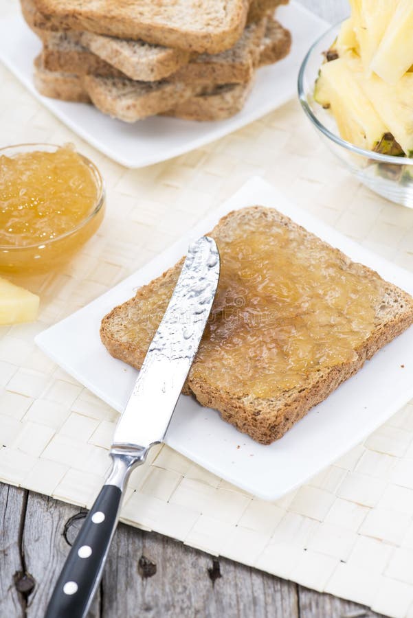 Pineapple Jam Sandwich stock image. Image of juicy, preserve 37949505