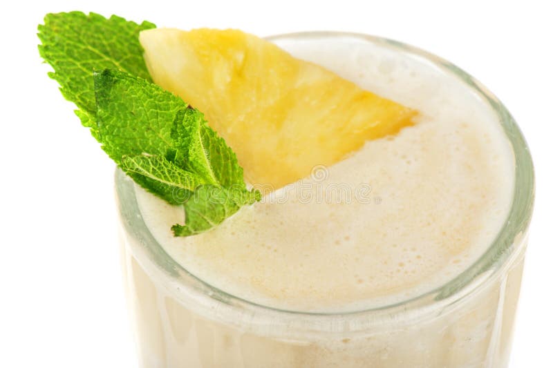 Pineapple milk cocktail stock image. Image of coconut 36693639