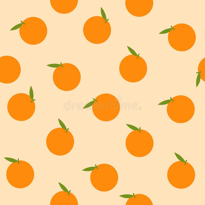 Orange Pattern 003 stock illustration