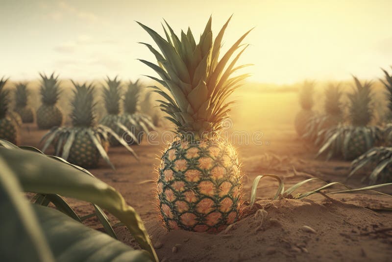 Pineapple Farm Field Stock Illustrations 167 Pineapple Farm Field