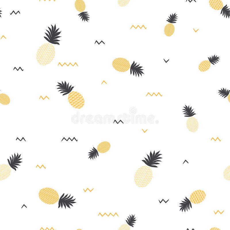 Pineapple Pattern For Beach Design Summer Yellow Seamless Background Boy Girls Vector Fruit Fabric Textiles Stock Vector Illustration Of Background Girl 129103368 pineapple pattern for beach design