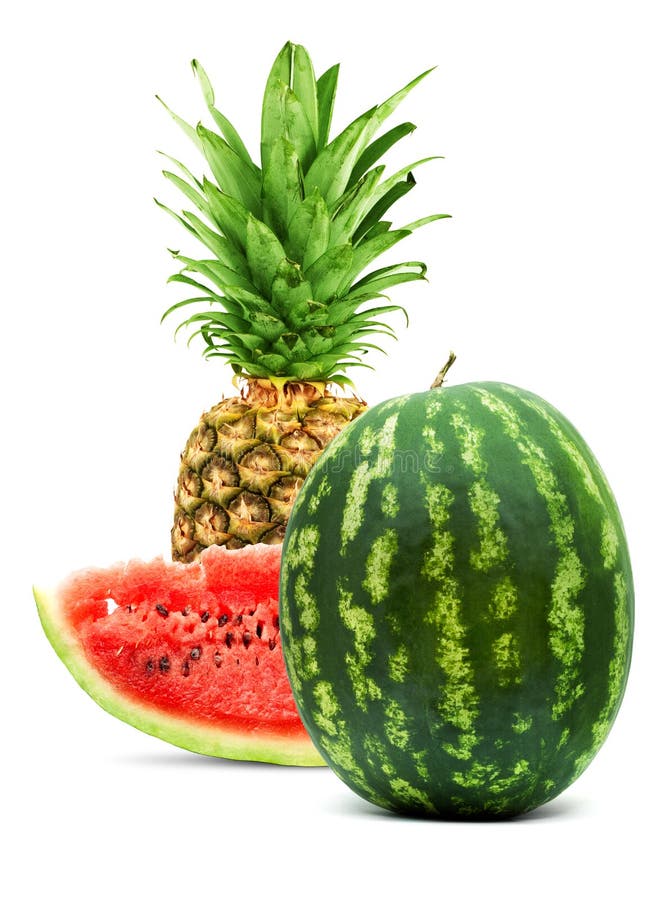 Pineapple and watermelon stock photo. Image of vitamin 11869736