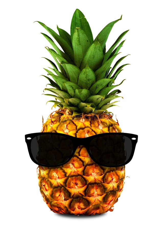 Pineapple Wearing Shades stock image. Image of isolated 45511179
