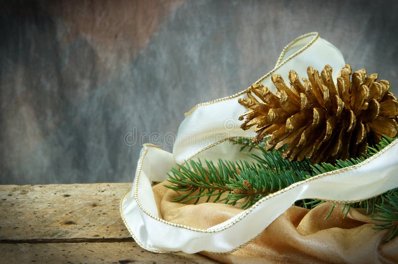 Pinecone, Christmas, pine branches