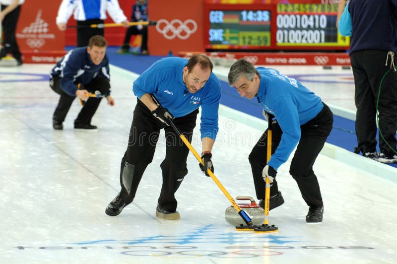 Turin 2006 Olympic Winter Games, Italian Men`s National Team of Curling ...