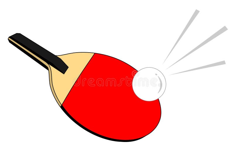Ping pong paddle stock vector. Illustration of equipment 7765003
