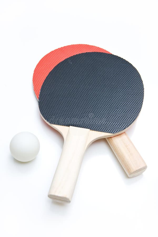 Two Ping Pong Paddles W/ Ball Stock Image Image of challenge, match
