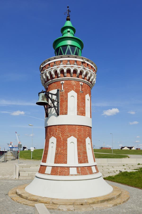 The Pingelturm, historic beacon at the harbor of Bremerhaven royalty free stock photo The Pingelturm, historic beacon at the harbor of Bremerhaven royalty free stock photo