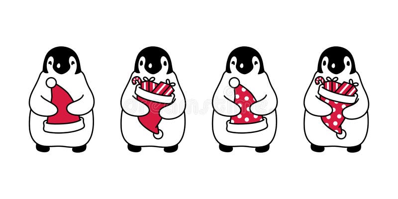 Pinguim Vetor Christmas Santa Claus ícone Símbolo Cartoon Símbolo Tatuagem  Símbolo Polka Ilustração Ponto Desenho Ilustração do Vetor - Ilustração de  tedra, panda: 230984442