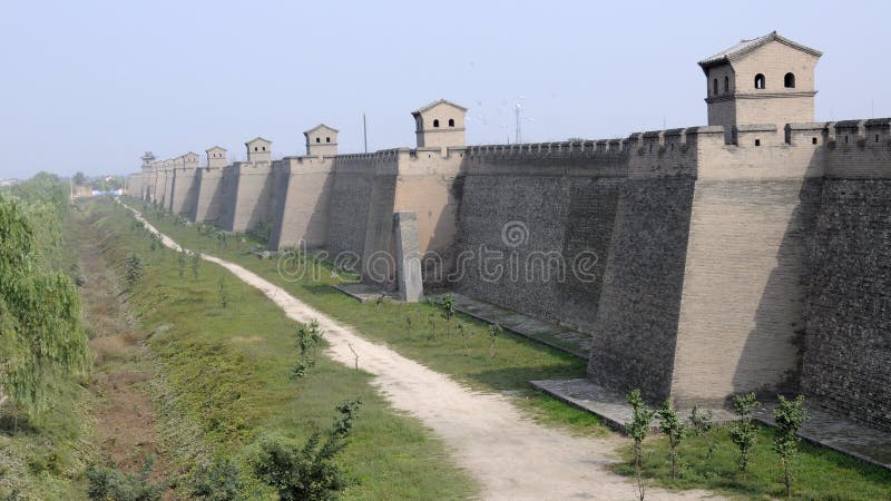 Pingyao mura della città, nella provincia di shanxi, Cina.