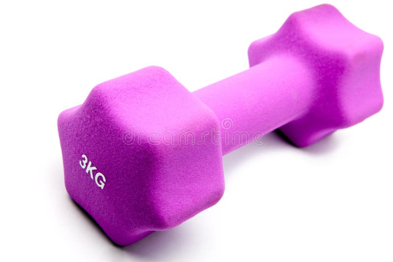 Pink 3 kg dumbbells stock photo. Image of bright, lifestyle 18273570