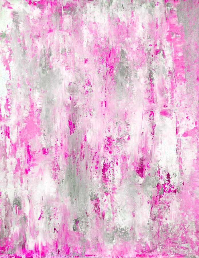 Pink Abstract Art Painting stock image. Image of design 62057101