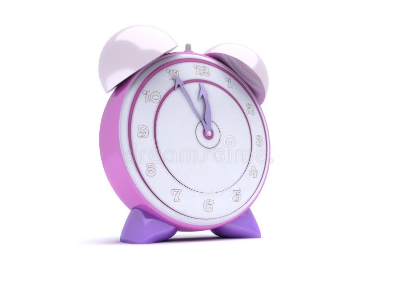 Pink alarm clock