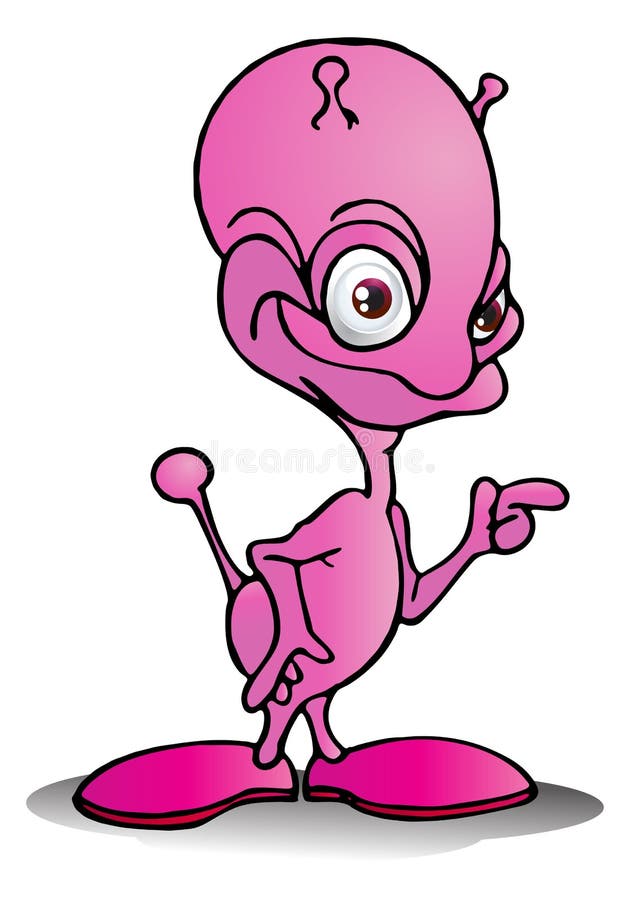 Pink alien stock illustration. Illustration of sunlight 26599401