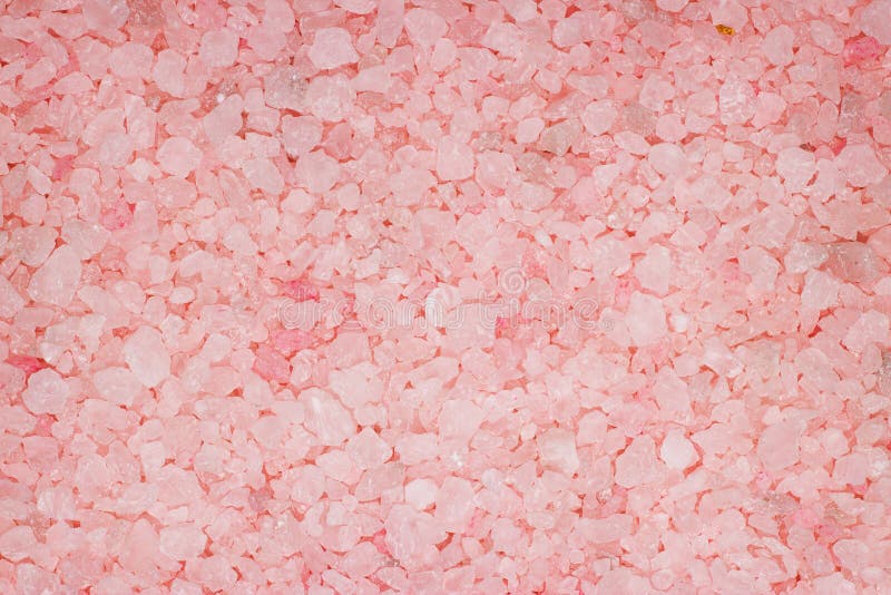 Pink aromatic bath salt