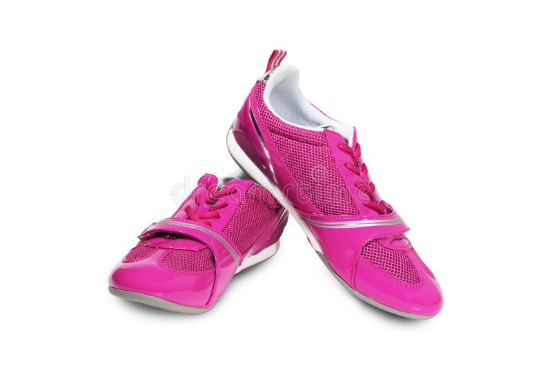 Pink athletic shoes stock image. Image of fashion, shoes - 12112051