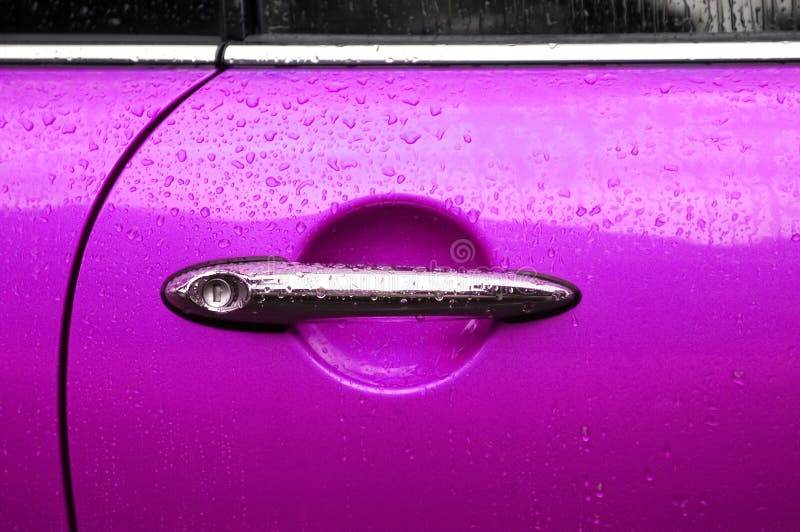 Pink auto door