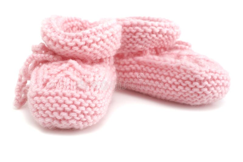 Pink Baby Booties