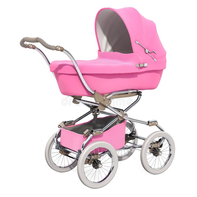 bright pink pram