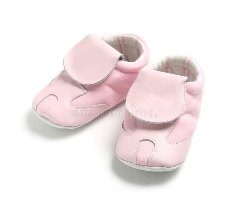 Pink baby shoes stock photo. Image of macro, pink, girl 12006752