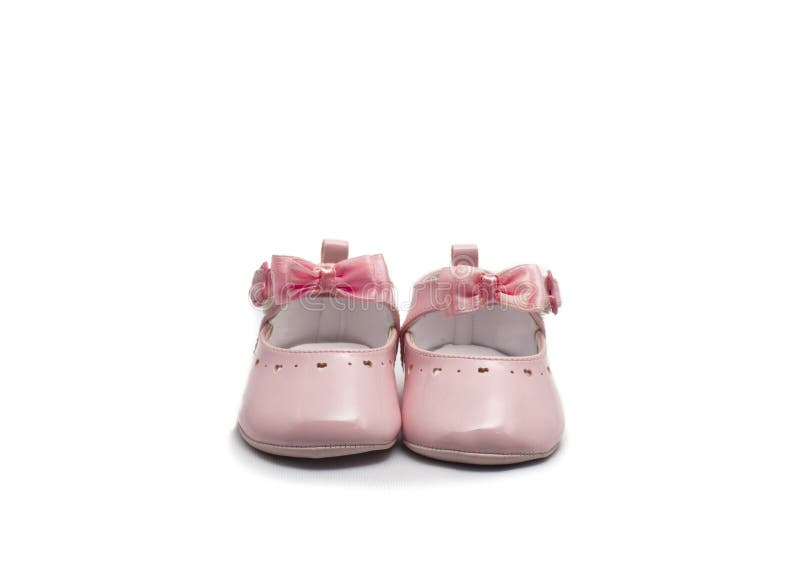 Pink baby shoes stock photo. Image of macro, pink, girl 12006752