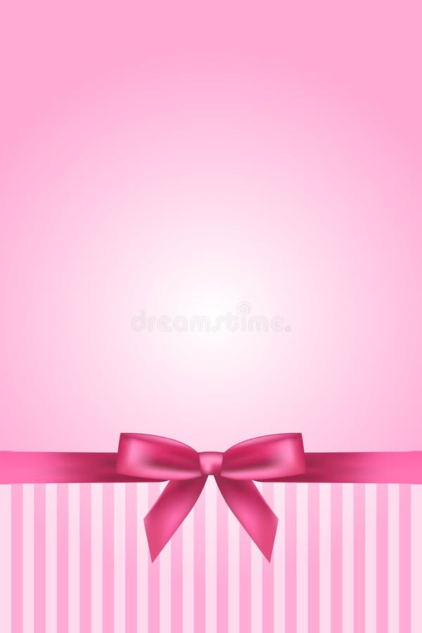 Pink Background with Lace and Bow Stock Vector - Illustration of floral ...
