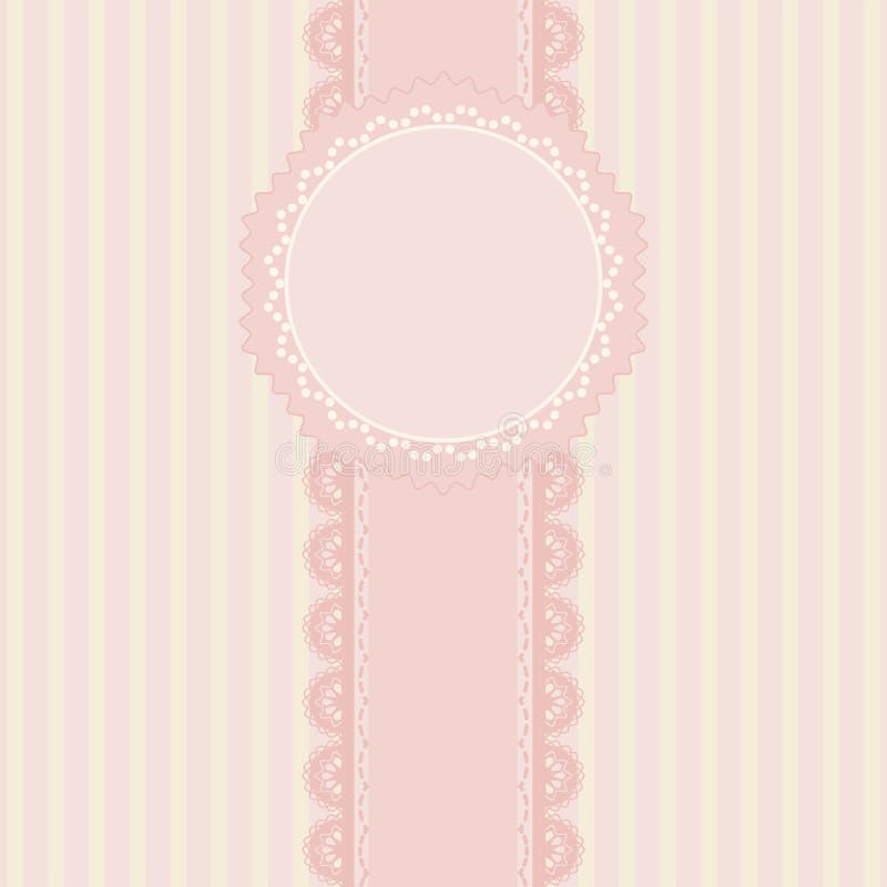Pink Background Vintage Style Stock Vector Illustration of greeting