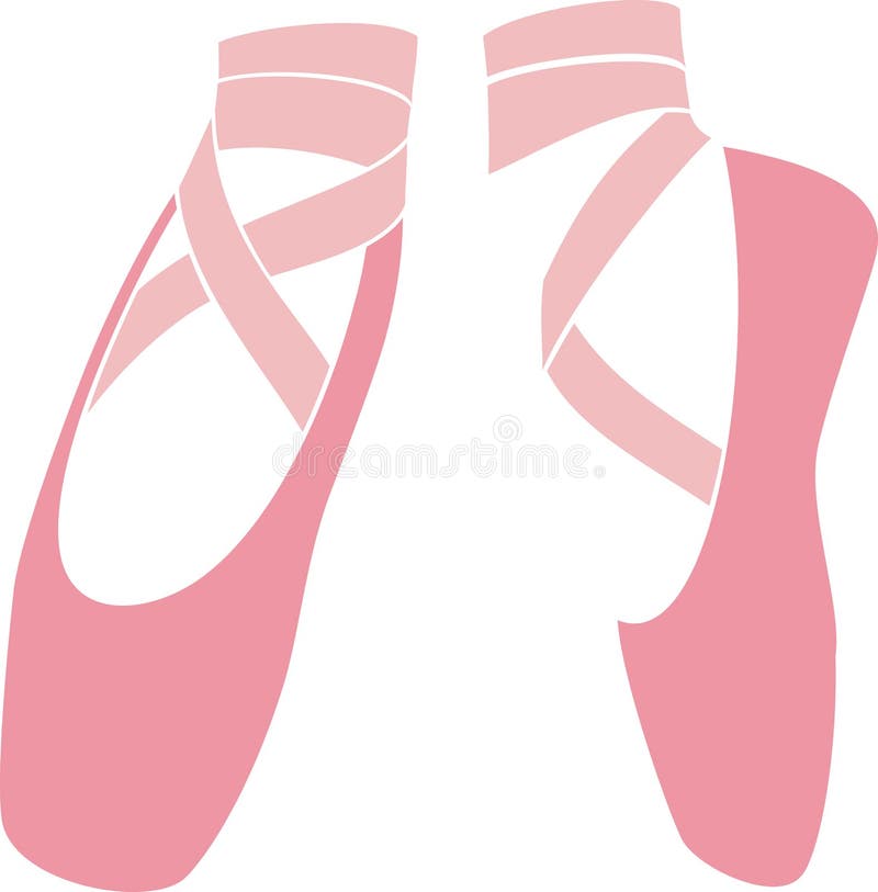Pink Ballet Shoes Vector stock illustration