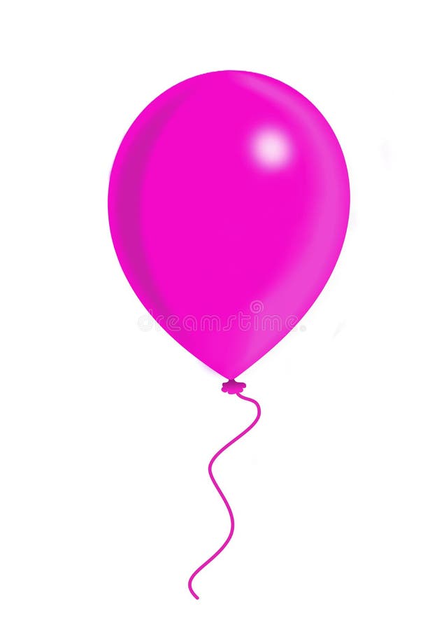Pink balloon vector illustration Pink balloon vector illustration