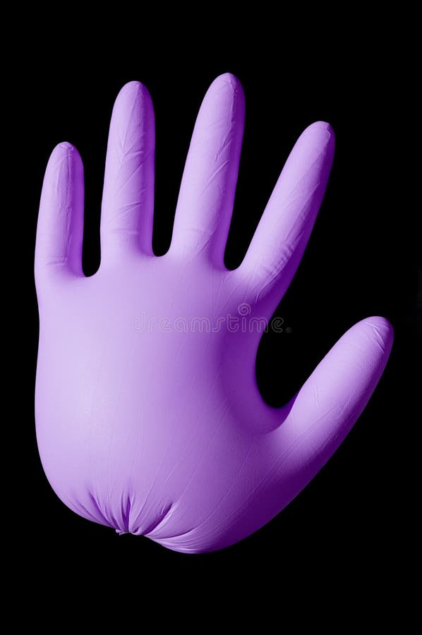 Pink Balloon with Surgical Glove Stock Photo Image of protection