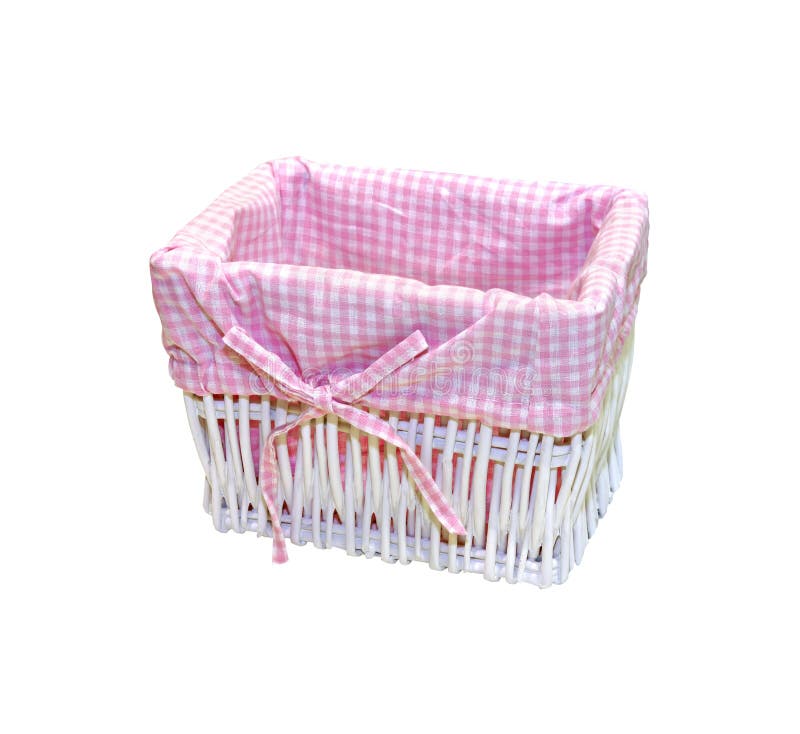 Pink basket stock image. Image of decorative, clipping 22135689