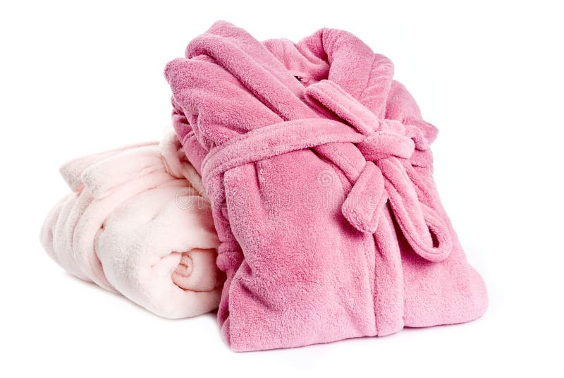 Pink Bathrobes stock image. Image of luxury, bedtime - 17181215