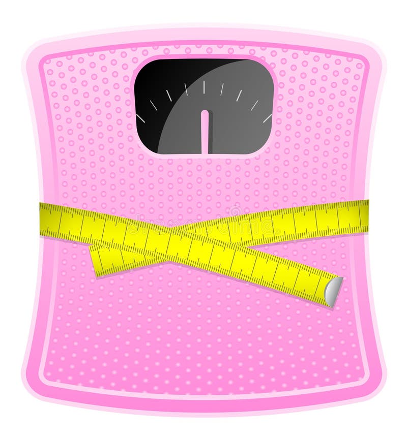 Pink bathroom scale