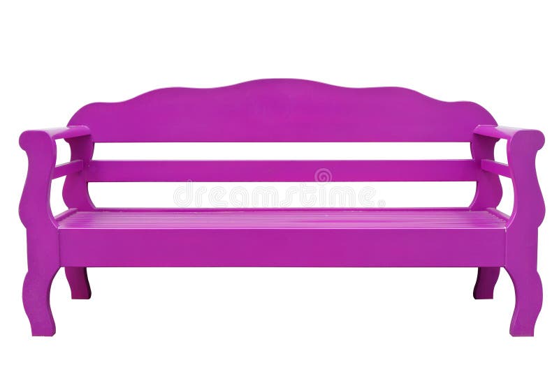 Pink Bench on White Background Stock Photo Image of plastic, peaceful
