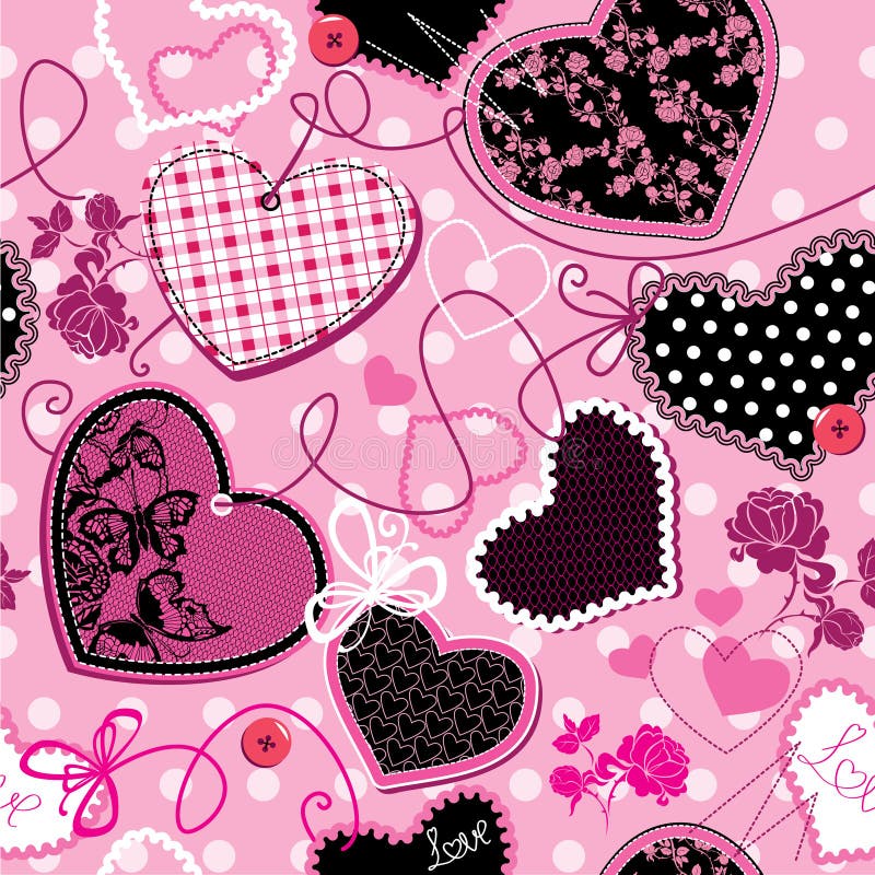Aggregate 51+ pink and black heart wallpaper super hot - in.cdgdbentre