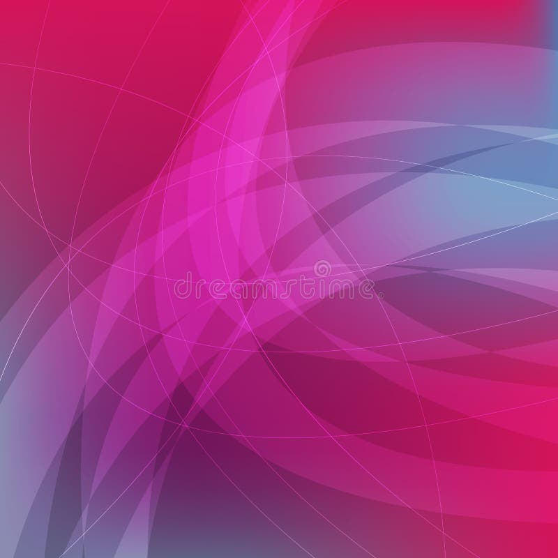 Pink and Blue Abstract Wavy Background Stock Vector Illustration of