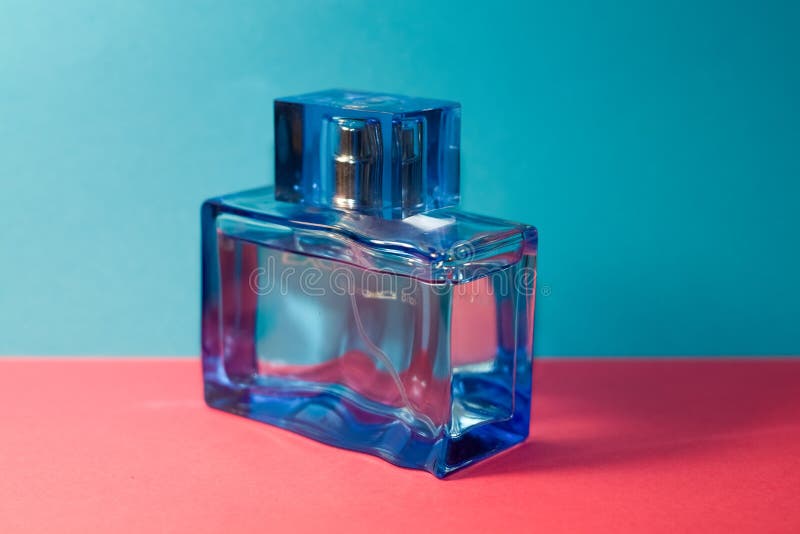 women's perfume blue bottle