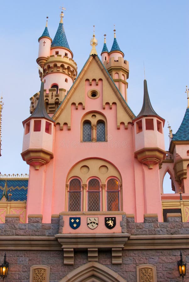 Pink and Blue Fantasy Castle at Disneyland