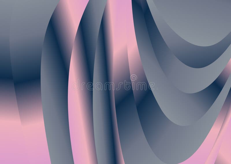 Pink Blue and Grey Gradient Curved Background Vector Image Beautiful