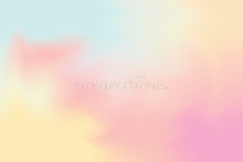 Pink blue soft color mixed background painting art pastel abstract, colorful art wallpaper stock illustration