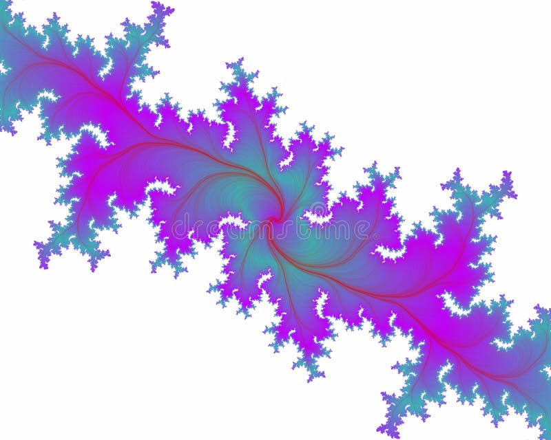 Pink blue violet oriental sparkling playful decorative abstract fractal, flower design, leaves, background