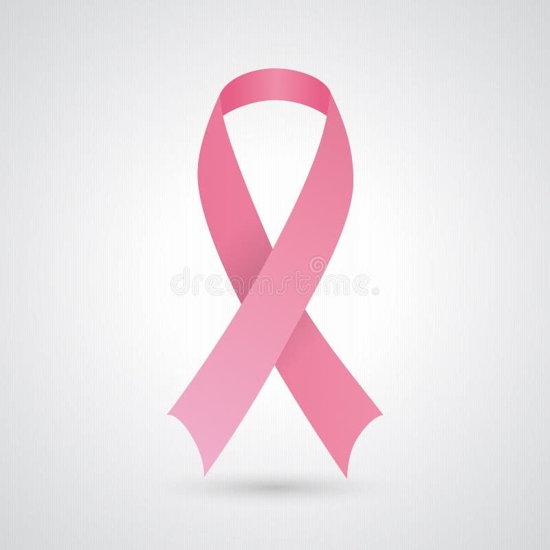 Pink Breast Cancer Awareness Ribbon Stock Vector - Illustration of pink ...