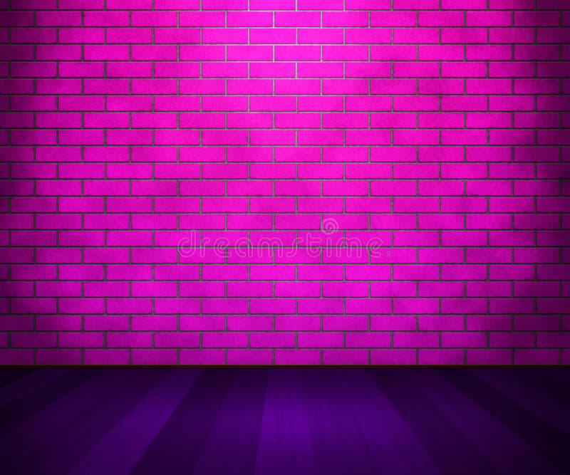 Pink Brick Wall, Background Stock Illustration Illustration of