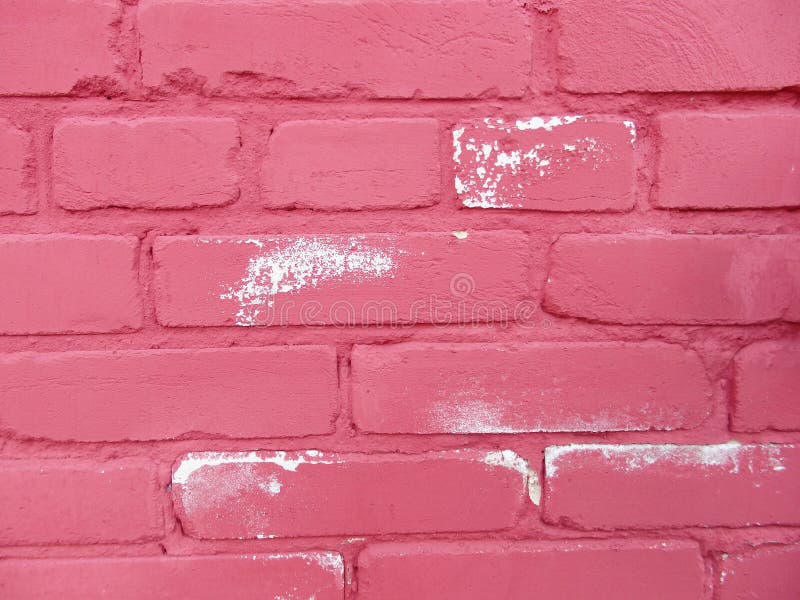 Pink Brick Wall As Background, Texture Stock Image Image of white