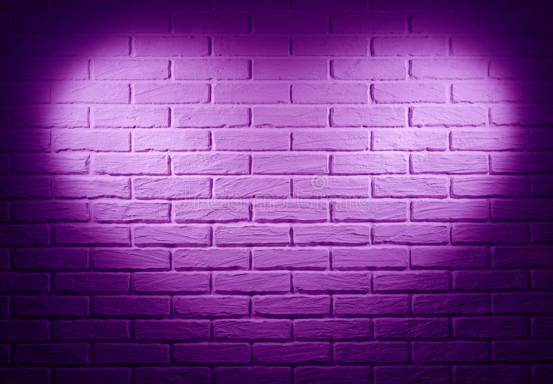 Pink Brick Wall with Heart Shape Light Effect and Shadow, Abstract