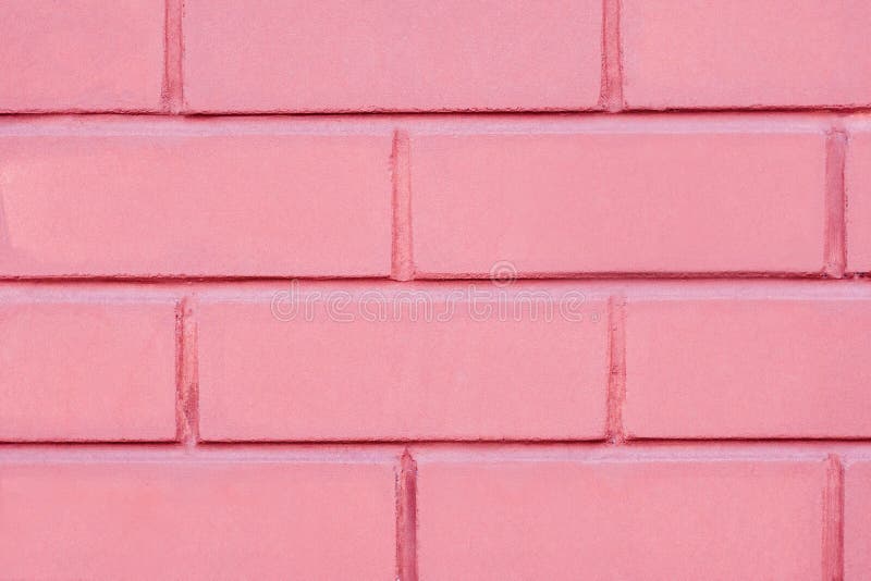 Pink brick wall stock photo. Image of building, construction 140148480