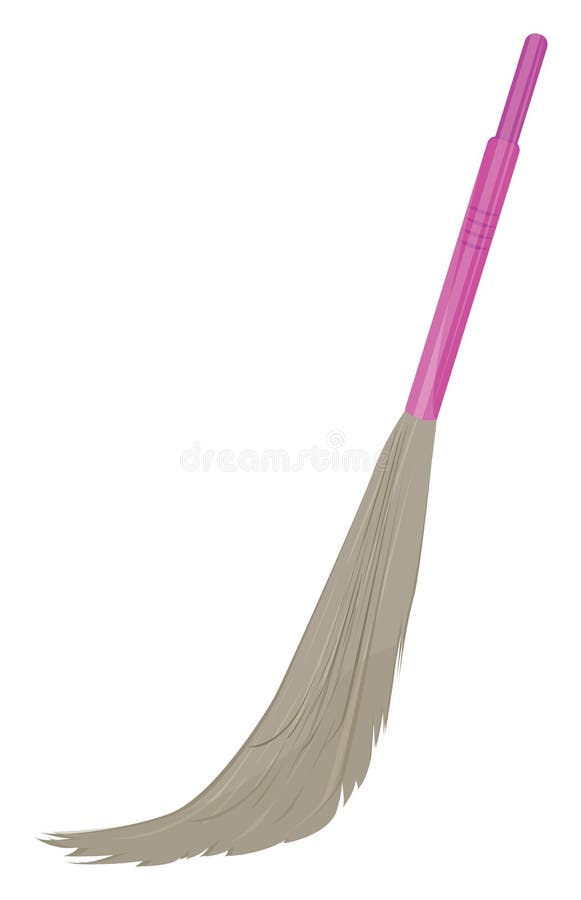Pink broom, icon stock vector. Illustration of mexican 260375175